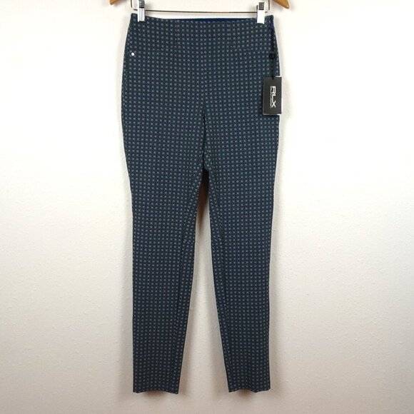 RLX Ralph Lauren Pants - RLX Ralph Lauren Golf Pants Women's Size 2 Green Floral Print Stretch